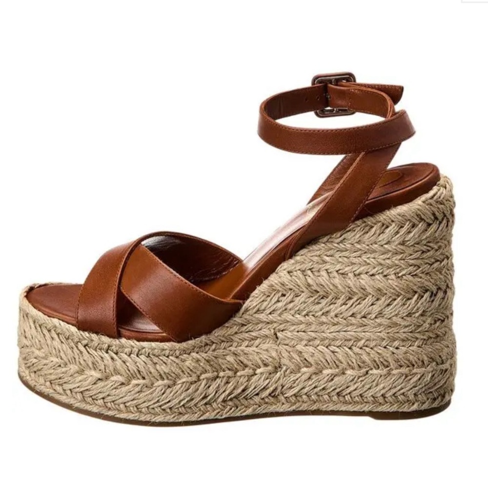 Christian Louboutin:  The Mariza Zeppa espadrille sandals size 37